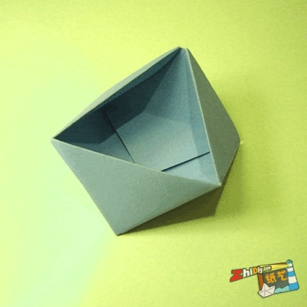 Origami triangle box making tutorial