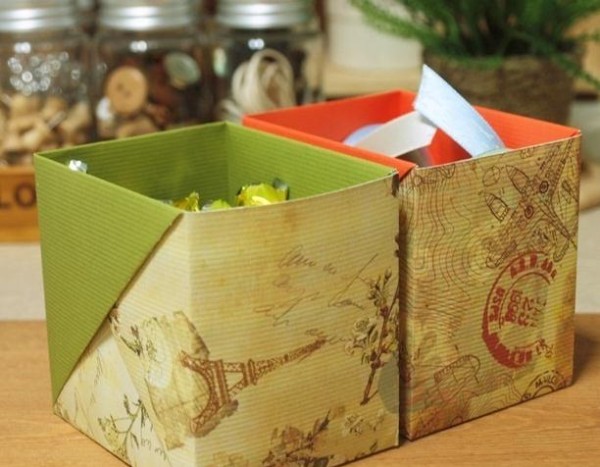 Simple handmade origami storage box handmade diy tutorial