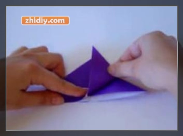 Origami tulip making