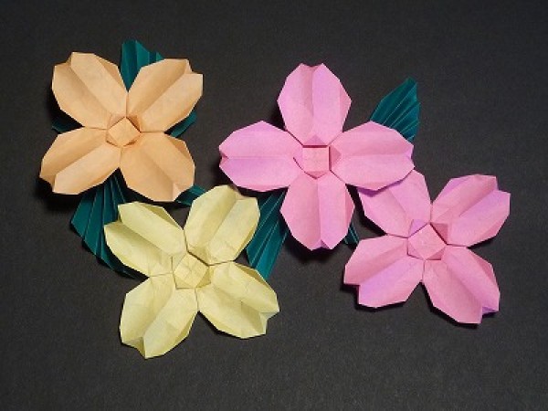 Paper Origami Dogwood Origami Tutorial