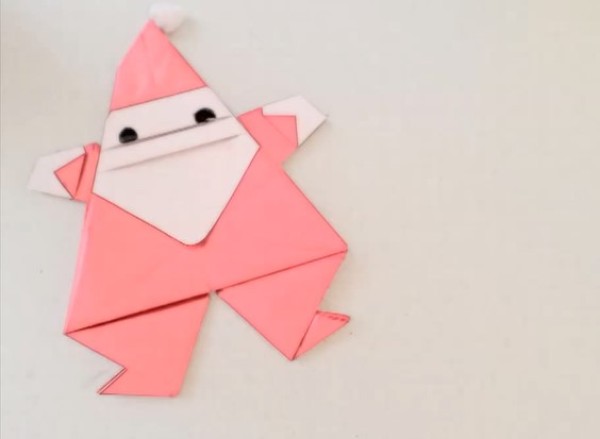 How to make a simple origami Santa Claus for Christmas