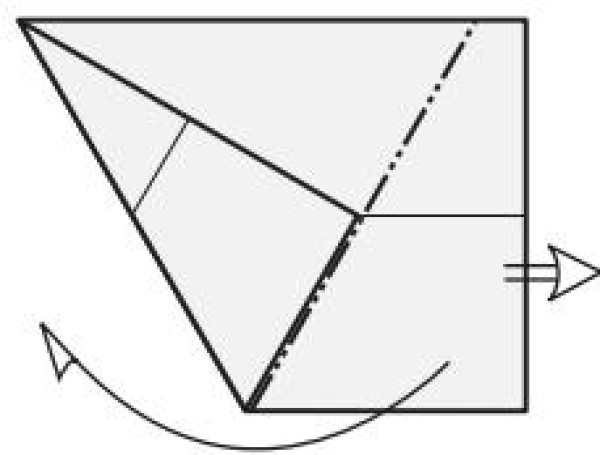 How to cut out an equilateral triangle