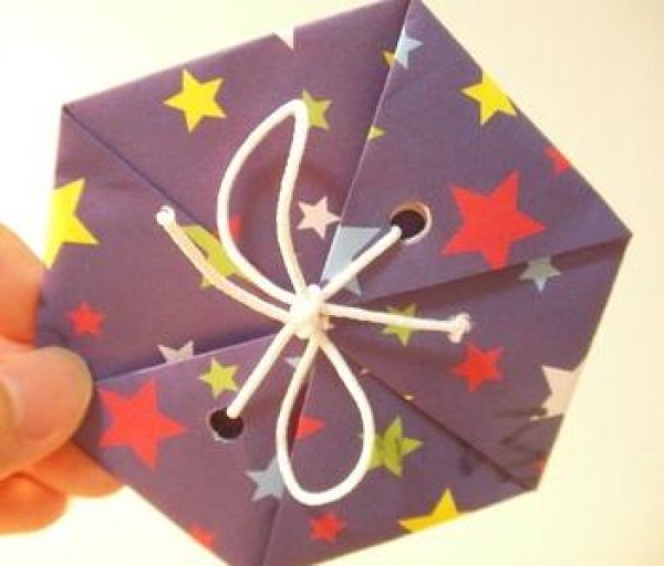 Christmas gift hanging card decoration handmade origami tutorial