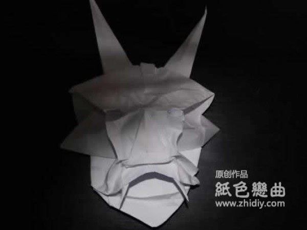 Paper color love song original mask origami