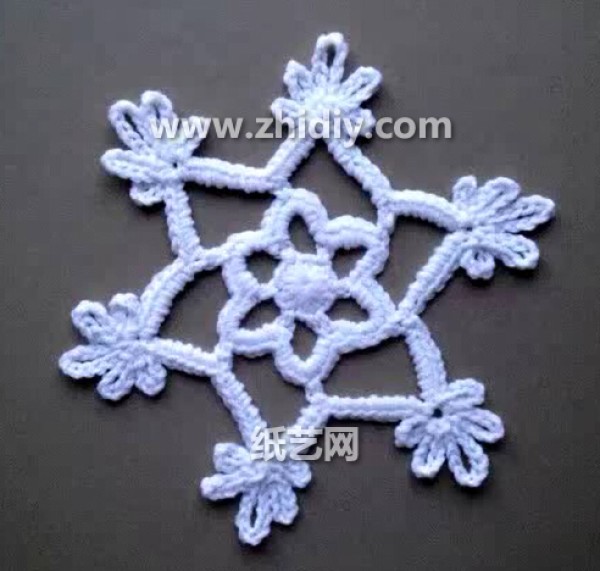 Christmas crochet snowflake handmade video tutorial