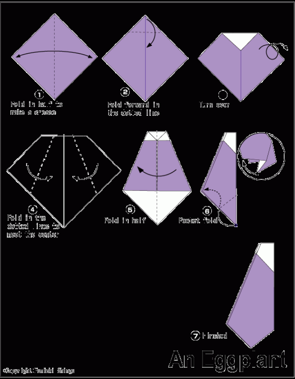 Simple origami eggplant tutorial