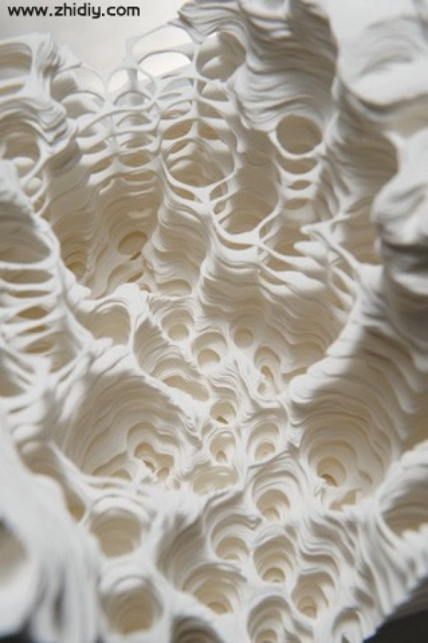 Noriko Ambe’s paper-cut paper sculptures—a geological wonder of paper art