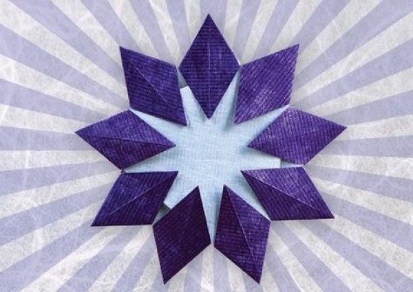 Origami Encyclopedia: Origami Video Tutorial for Enneagram Star Origami Flower