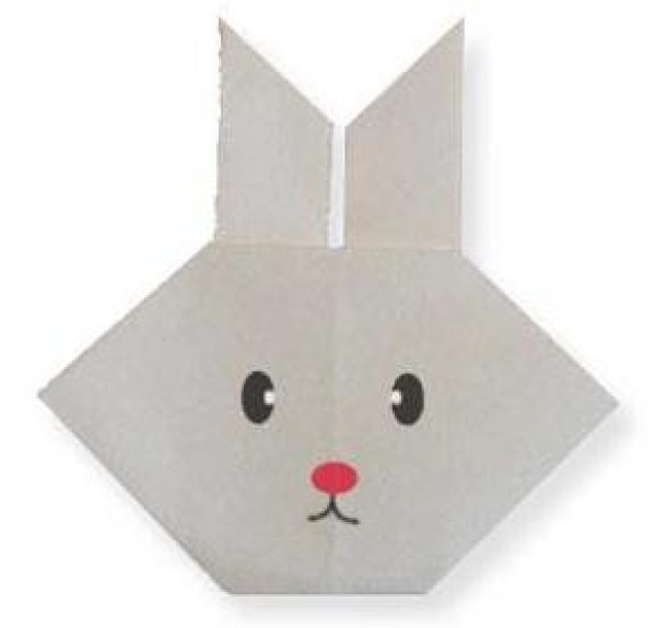 Simple origami rabbit origami tutorial