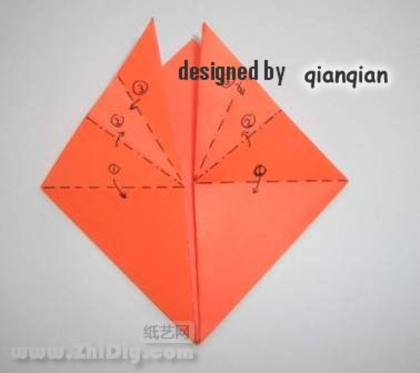 qianqian origami goldfish tutorial [actual picture]