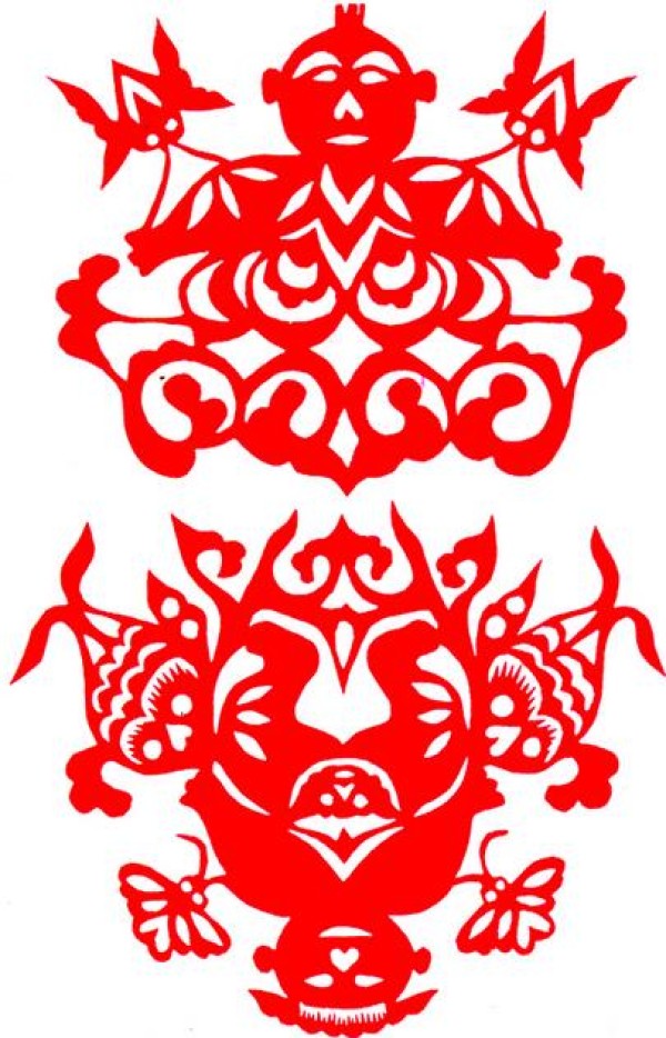 The dragon patterns in She nationality paper-cut patterns and their meanings