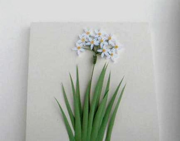 Tutorial on how to make paper-quilled chive flowers