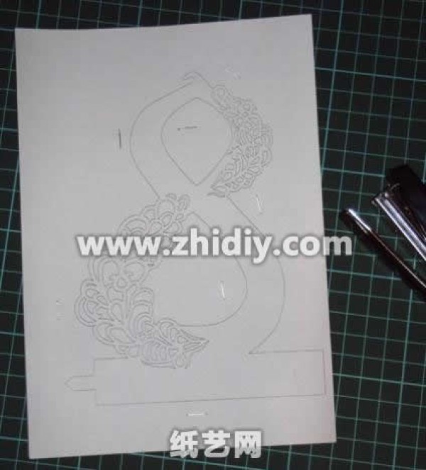 3D three-dimensional paper-cut carving paper art decoration handmade tutorial