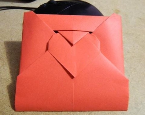 Valentines Day Origami Heart Love Envelope Handmade Origami Illustrated Tutorial