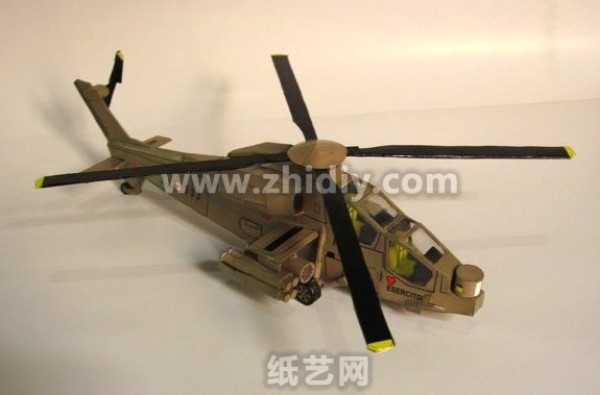 Agusta A129 Mongoose anti-tank helicopter paper model download