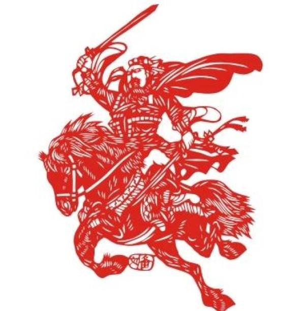 Complete collection of Liu Beis paper-cutting patterns and paper-cutting tutorials for the heroes of the Three Kingdoms