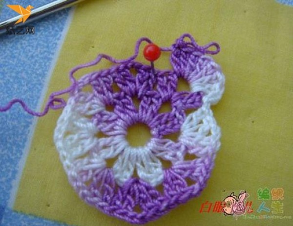 Handmade crochet Christmas gift decorative butterfly