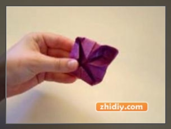 Origami lotus making paper flower tutorial