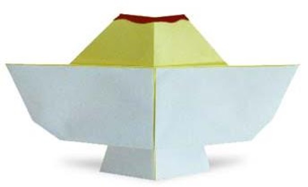 Pudding simple origami tutorial for children