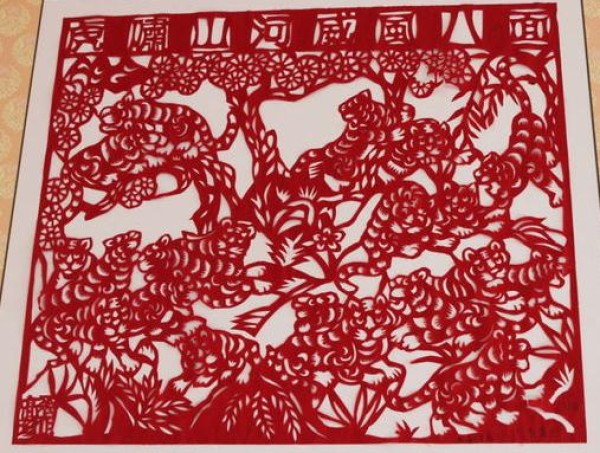 Zhongyang Luliang paper-cut used for annual festivals