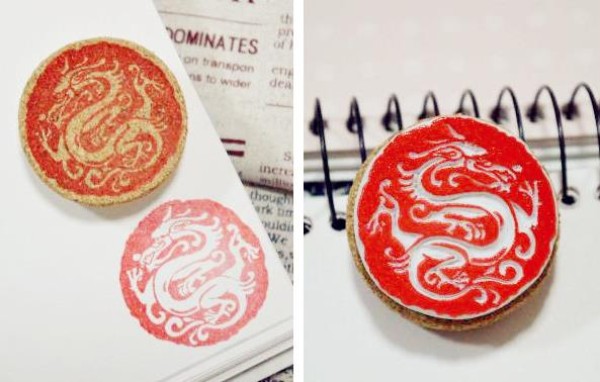 Rubber stamp pattern material collection: Shenlong pattern collection