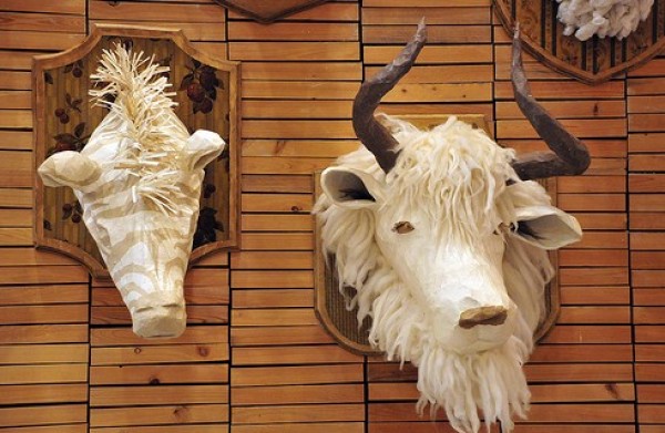 Powerful paper animal heads, paper model appreciation