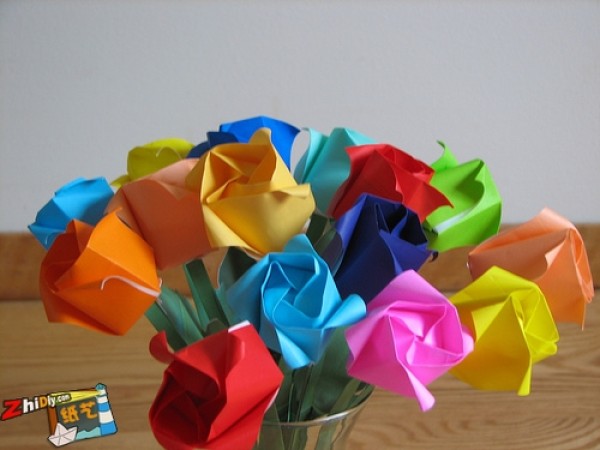 Appreciation of exquisite origami bouquets