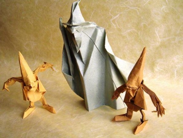 Gandalf handmade origami tutorial—Akira Yoshizawa