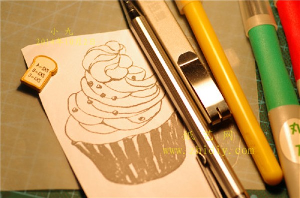 Rubber Stamp Beginner Tutorial Small Cake