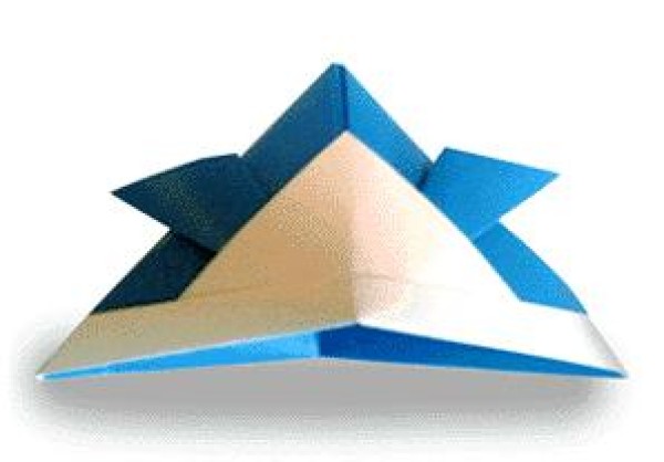 Simple origami samurai hat origami tutorial for children