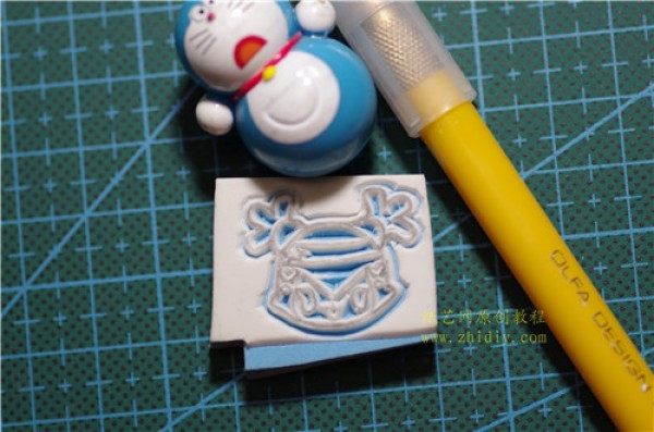 Rubber stamp tutorial for beginners--doll