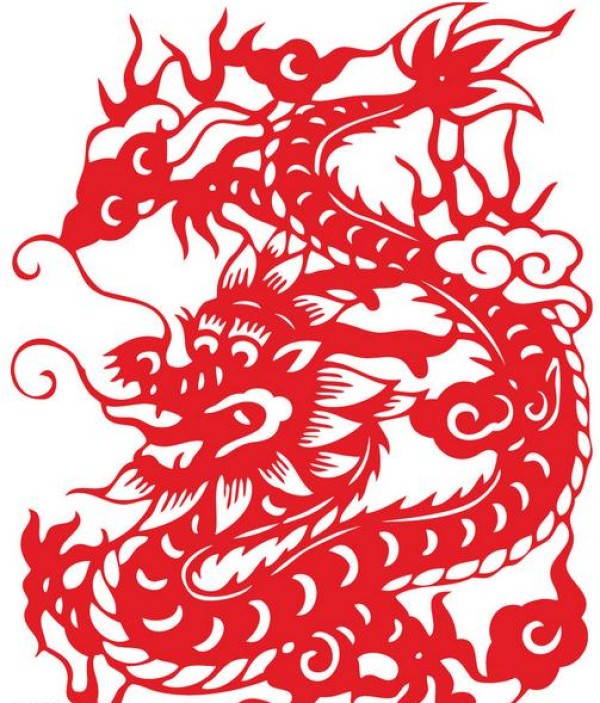 Paper-cutting dragon tutorial and the latest Year of the Dragon paper-cutting patterns collection