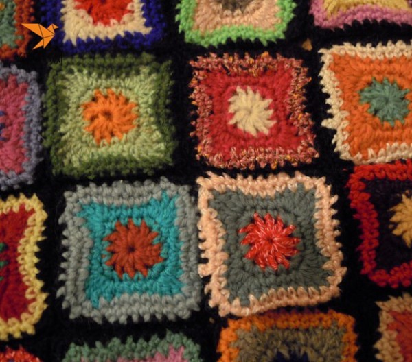 Pattern tutorial for using crochet unit squares