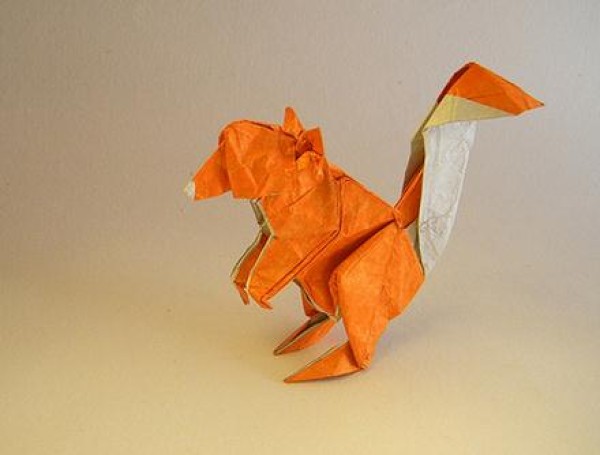 Squirrel origami tutorial—Christophe Boudias