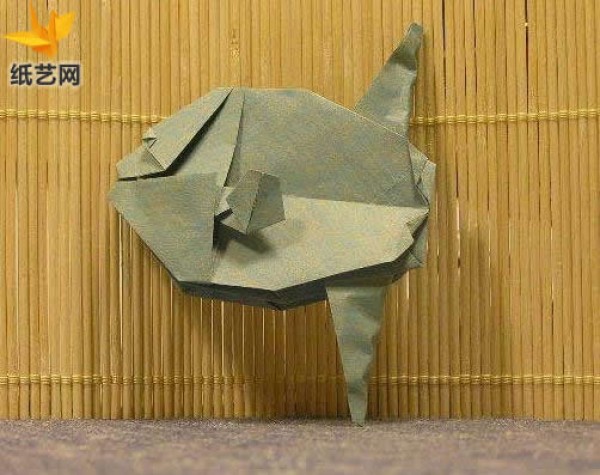 [Comprehensive collection of ocean fish origami] Illustrated tutorial on handmade origami of sunfish/sunfish