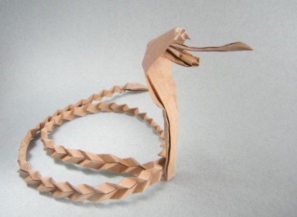 Origami Encyclopedia: Cool Origami Cobra Handmade Tutorial