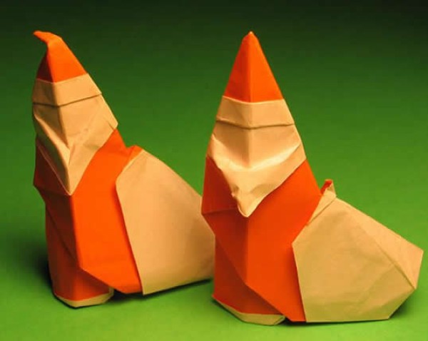 How to fold Christmas origami Santa Claus and origami tutorial