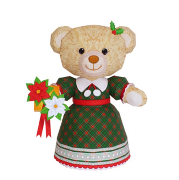 【Paper Craft】Christmas Teddy Bear Paper Craft Drawings and Latest Paper Craft Tutorials