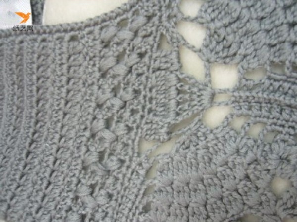 Korean style vest hand knitting tutorial pattern picture