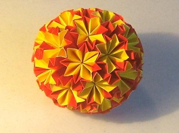 Paper ball flower Venus handmade tutorial