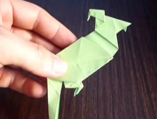 Handmade origami encyclopedia - Origami parakeet handmade tutorial