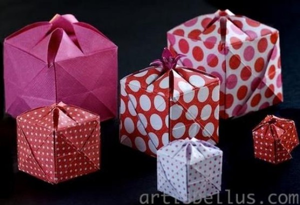 Origami flower box encyclopedia teaches you step by step how to make origami flower packaging boxes