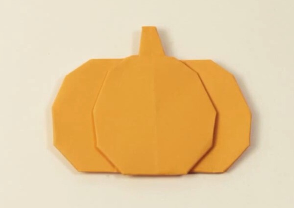 Halloween origami simple pumpkin lantern handmade origami video tutorial