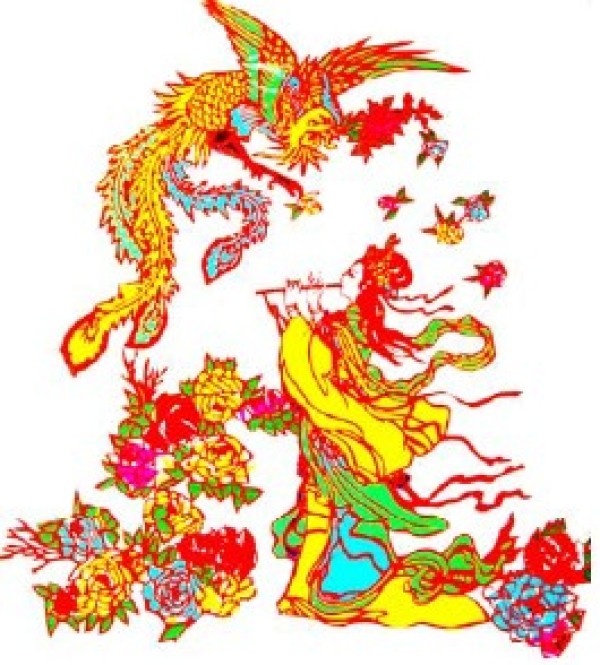 High-purity color expression in Chinese folk paper-cutting