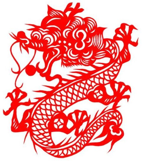 Year of the Dragon Paper-cutting Patterns and Year of the Dragon Paper-cutting Tutorials