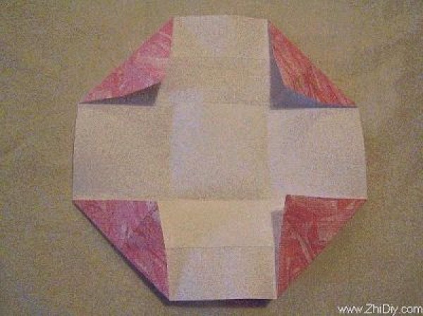 Four-corner origami box tutorial