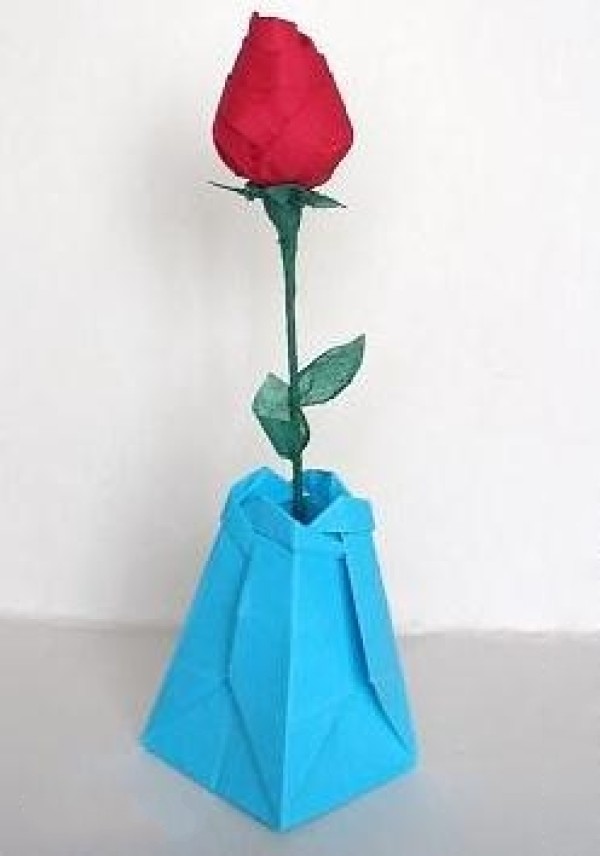 Origami vase handmade origami tutorial