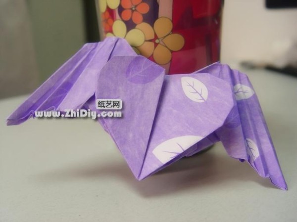 [Real Picture] Three-dimensional heart-shaped origami with wings