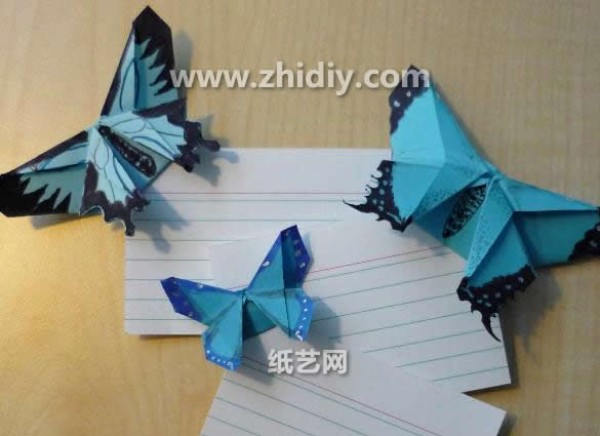 Origami video tutorial for handmade origami butterfly bookmarks