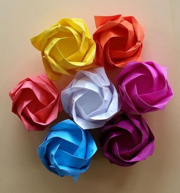 Kawasaki rose super detailed steps teach you how to fold origami roses